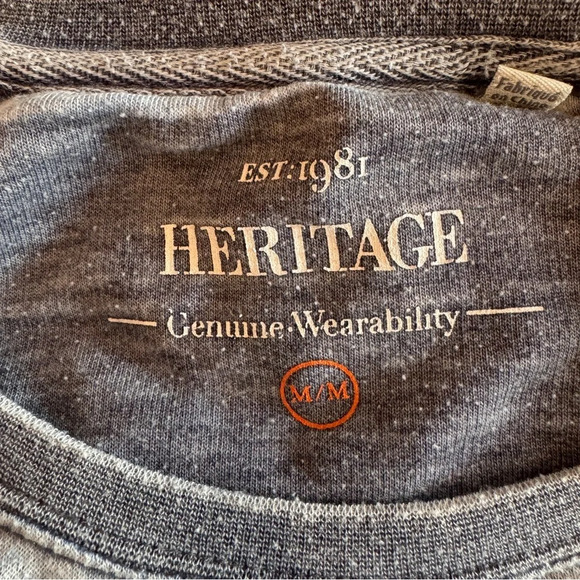 Heritage by Report Collection Long Sleeve Shirt Size Medium Men's Striped Surfer - Picture 11 of 16